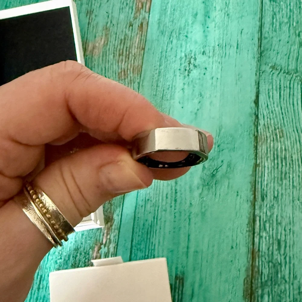 Oura Gen 3 Heritage Silver Smart Ring with Charger Set Size 11